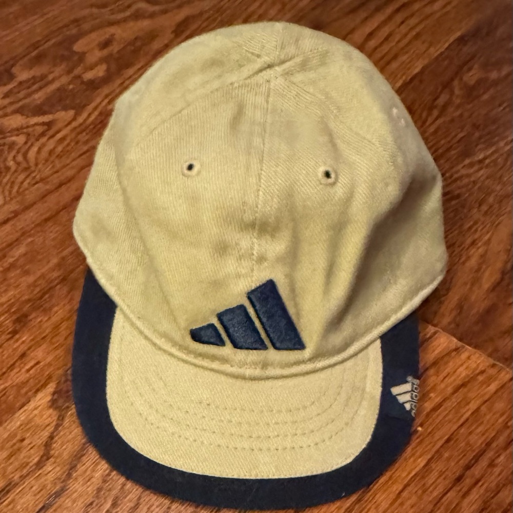 Infant Adidas Beige and Dark Blue Cap